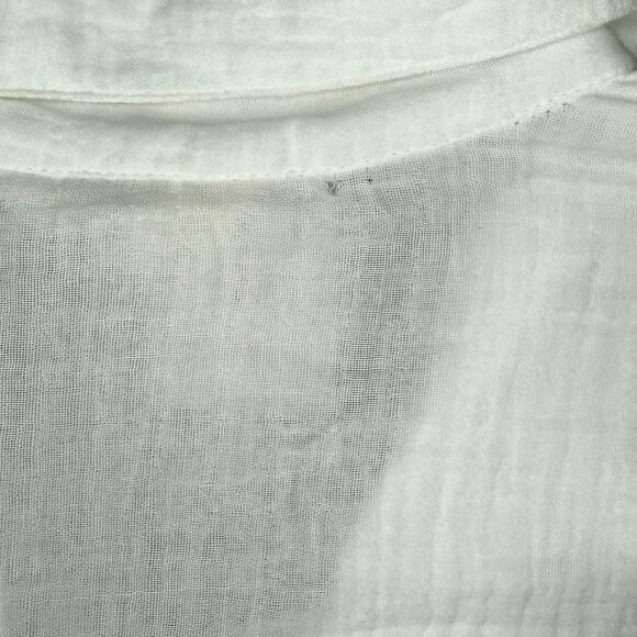 NWT Lucky Brand Inset Lace Short Sleeve Button-Up Shirt Size XL - Picture 8 of 8